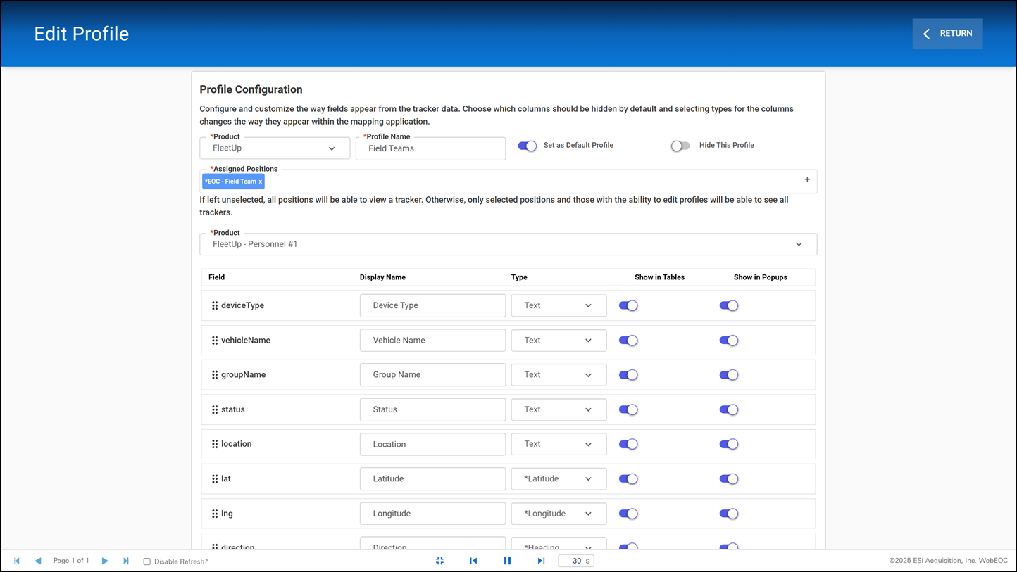 Configurable Device Profiles